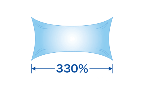 JIS A 6021 tensile test 330%